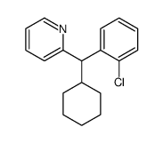 2-[(2-chlorophenyl)-cyclohexylmethyl]pyridine结构式