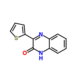 3-(2-噻吩基)-2(1H)-喹喔啉酮结构式
