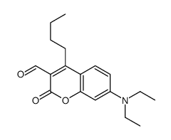 4-butyl-7-(diethylamino)-2-oxochromene-3-carbaldehyde结构式