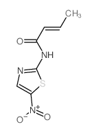 2-Butenamide,N-(5-nitro-2-thiazolyl)-结构式