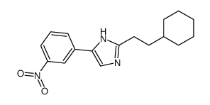 2-(2-cyclohexylethyl)-5-(3-nitrophenyl)-1H-imidazole结构式