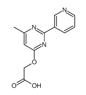 2-(6-methyl-2-pyridin-3-ylpyrimidin-4-yl)oxyacetic acid结构式