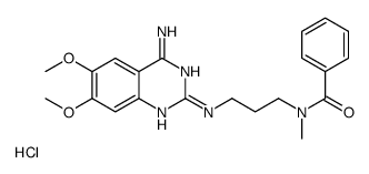 N-[3-[(4-amino-6,7-dimethoxyquinazolin-2-yl)amino]propyl]-N-methylbenzamide,hydrochloride Structure