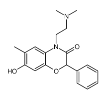 4-(2-dimethylamino-ethyl)-7-hydroxy-6-methyl-2-phenyl-4H-benzo[1,4]oxazin-3-one结构式
