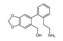 [6-[2-(2-aminoethyl)phenyl]-1,3-benzodioxol-5-yl]methanol Structure