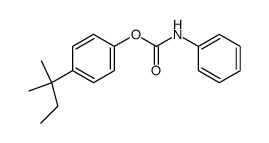 phenyl-carbamic acid-(4-tert-pentyl-phenyl ester)结构式