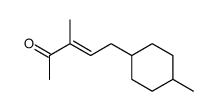 5-(4-Methylcyclohexyl)-3-methyl-pent-3-en-2-on Structure
