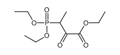 ethyl 3-diethoxyphosphoryl-2-oxobutanoate Structure