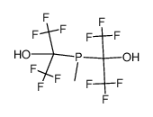 2,2'-(methylphosphinediyl)bis(1,1,1,3,3,3-hexafluoropropan-2-ol) Structure