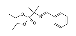 (1-benzylideneamino-1-methyl-ethyl)-phosphonic acid diethyl ester Structure