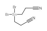 3-(dibromo-(2-cyanoethyl)stannyl)propanenitrile结构式