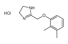 2-[(2,3-dimethylphenoxy)methyl]-4,5-dihydro-1H-imidazol-1-ium,chloride Structure