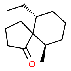 Spiro[4.5]decan-1-one, 6-ethyl-10-methyl-, (6R,10R)-rel- (9CI) Structure