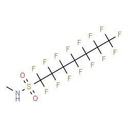 1,1,2,2,3,3,4,4,5,5,6,6,7,7,7-pentadecafluoro-N-methylheptane-1-sulphonamide结构式