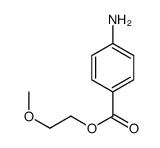 2-methoxyethyl 4-aminobenzoate结构式