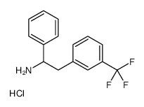 1-phenyl-2-[3-(trifluoromethyl)phenyl]ethanamine,hydrochloride结构式