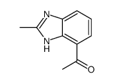 Ethanone, 1-(2-methyl-1H-benzimidazol-4-yl)- (9CI)结构式