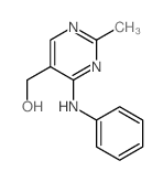 (4-anilino-2-methyl-pyrimidin-5-yl)methanol结构式