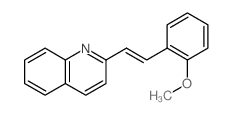 Quinoline,2-[2-(2-methoxyphenyl)ethenyl]- Structure