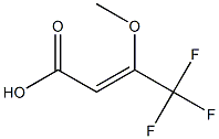 4,4,4-trifluoro-3-methoxybut-2-enoic acid结构式