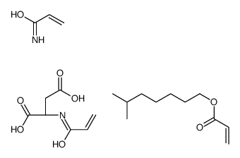6-methylheptyl prop-2-enoate,prop-2-enamide,(2S)-2-(prop-2-enoylamino)butanedioic acid结构式