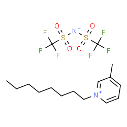 N-octyl-3-metylpyridinium bis((trifluoromethyl)sulfonyl)imide Structure