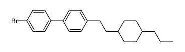1-(trans-4'-n-Propylcyclohexyl)-2-<4''-(4'''-brombiphenylyl)>ethan Structure