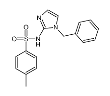 Benzenesulfonamide, 4-methyl-N-(1-(phenylmethyl)-1H-imidazol-2-yl)- Structure