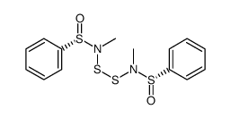 N-methyl-N-[[methyl-[(S)-phenylsulfinyl]amino]disulfanyl]benzenesulfinamide结构式