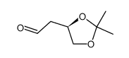 2-((R)-2,2-dimethyl-1,3-dioxolan-4-yl)acetaldehyde结构式