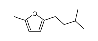 2-methyl-5-isoamylfuran结构式