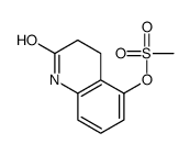 (2-oxo-3,4-dihydro-1H-quinolin-5-yl) methanesulfonate结构式