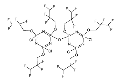 bis[dichlorotris(2,2,3,3-tetrafluoropropoxy)cyclotri-λ5-phosphazen-2-yl] oxide Structure