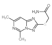 Acetamide, 2-[(5,7-dimethyl[1,2,4]triazolo[1,5-c]pyrimidin-2-yl)thio]- Structure