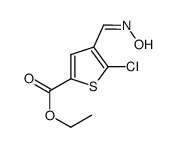 (E)-2-chloro-5-ethoxycarbonylthiophen-3-carbaldoxime结构式