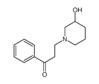 3-(3-羟基-1-哌啶基)-1-苯基-1-丙酮结构式