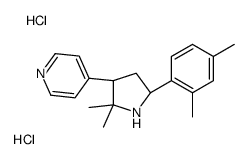 4-[(3S,5S)-5-(2,4-dimethylphenyl)-2,2-dimethylpyrrolidin-3-yl]pyridine,dihydrochloride Structure