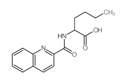 2-(quinoline-2-carbonylamino)hexanoic acid Structure