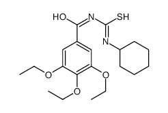 N-(cyclohexylcarbamothioyl)-3,4,5-triethoxybenzamide结构式