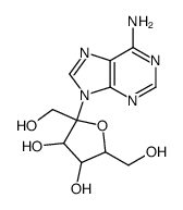 9H-Purin-6-amine, 9-hexulofuranosyl- Structure
