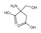Aspartic acid,2-(hydroxymethyl)-结构式