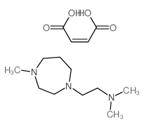 but-2-enedioic acid; N,N-dimethyl-2-(4-methyl-1,4-diazepan-1-yl)ethanamine结构式