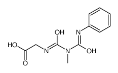 2-[[methyl(phenylcarbamoyl)carbamoyl]amino]acetic acid Structure