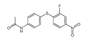 N-[4-(2-fluoro-4-nitrophenylthio)phenyl]acetamide结构式