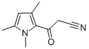 1H-Pyrrole-2-propanenitrile,1,3,5-trimethyl--bta--oxo-(9CI) structure