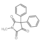 1-methyl-4,4-diphenyl-pyrrolidine-2,3,5-trione结构式