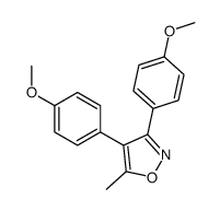 3,4-bis(4-methoxyphenyl)-5-methyl-1,2-oxazole Structure