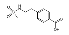 4-(2-methanesulfonylamino-ethyl)-benzoic acid Structure