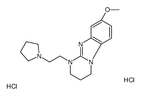 8-methoxy-1-(2-pyrrolidin-1-ylethyl)-3,4-dihydro-2H-pyrimido[1,2-a]benzimidazole,dihydrochloride结构式