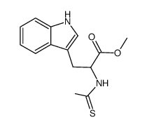 Nα-methylthiocarbonyltryptophan methyl ester结构式